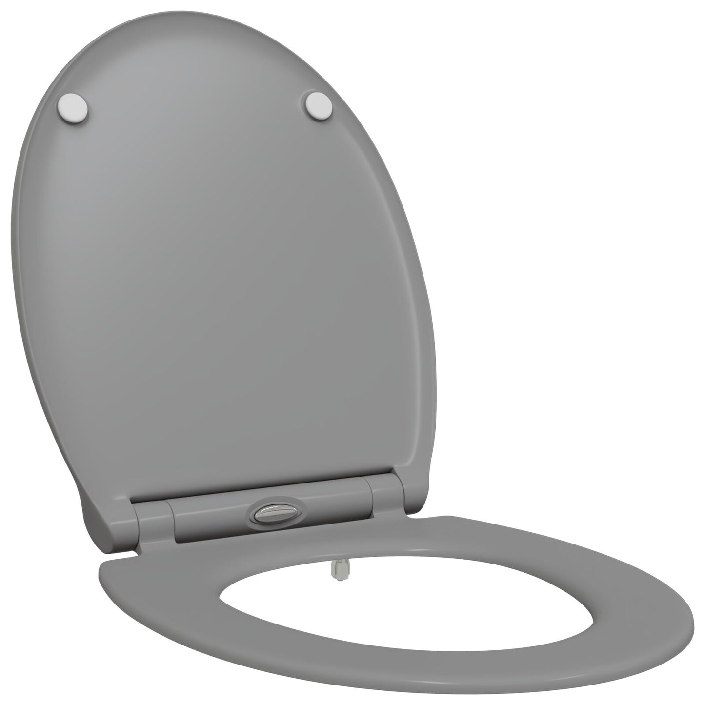 Snelle Release Toiletbril Met Zachte Sluiting Duroplast Grijs