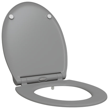 Snelle Release Toiletbril Met Zachte Sluiting Duroplast Grijs