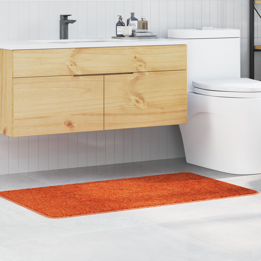 Badmat Rechthoekig Polypropyleen Antislip Oranje 70 x 120 cm