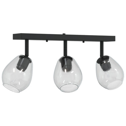 Plafondlamp Met Verstelbare Glazen Lampenkap In Antraciet, E27 3