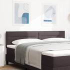 Hoofdbord 180 cm stof donkerbruin wandmontage
