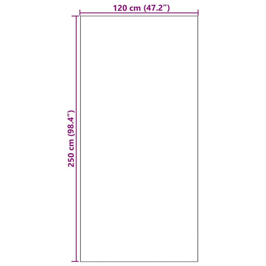 Deurmat Wasbaar Bruin 120X250 Cm