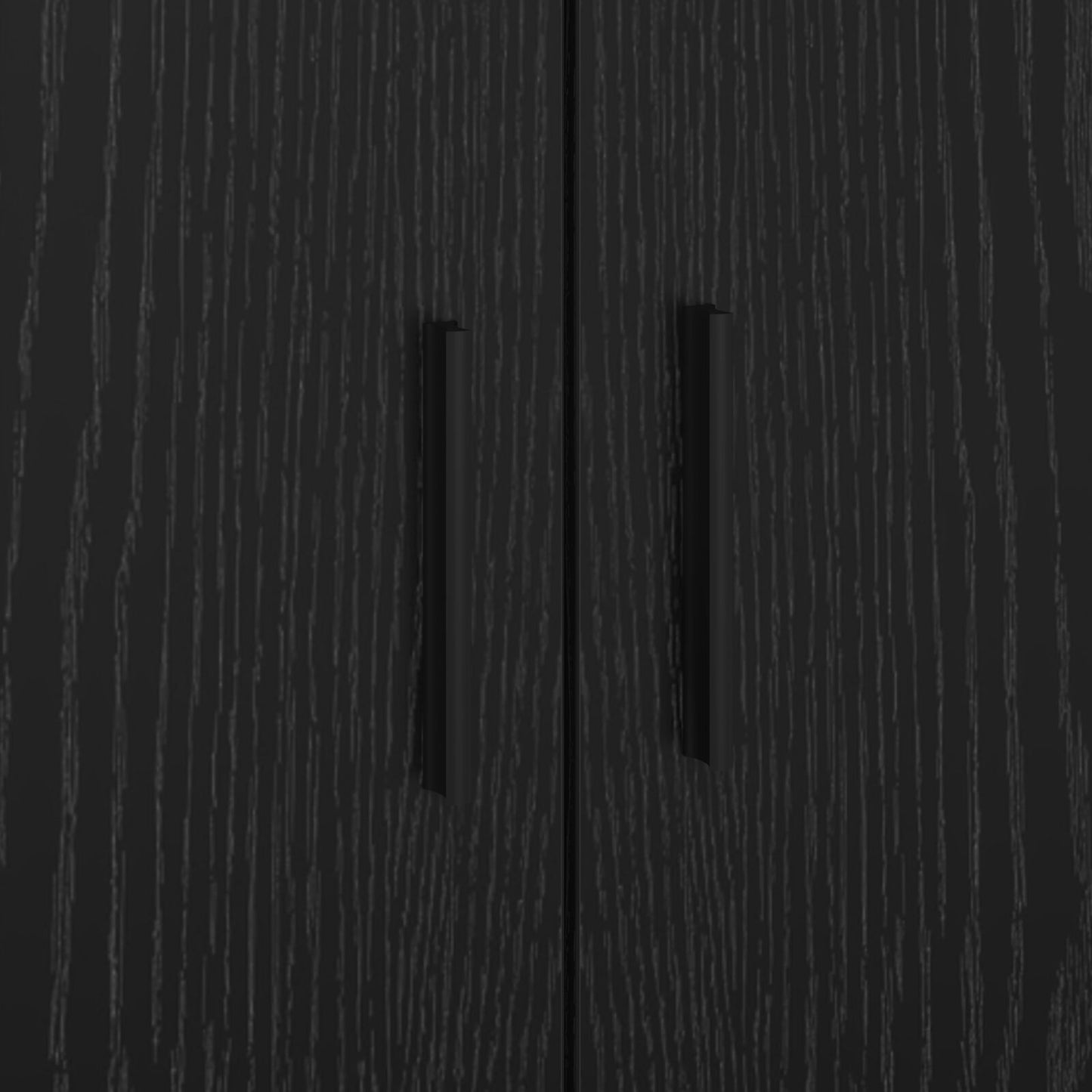 Opslagbedframe Zwart Eiken 75X190 Cm