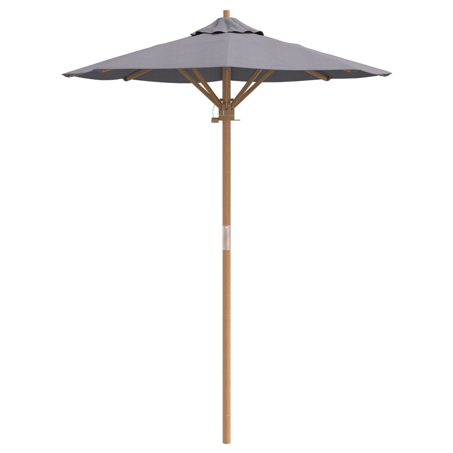 Tuin Parasol 150X210 Cm Bamboe 150 x 150 x 210 cm Donkergrijs