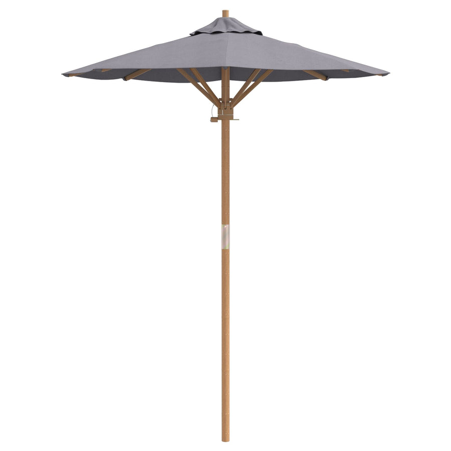 Tuin Parasol 150X210 Cm Bamboe 150 x 150 x 210 cm Donkergrijs