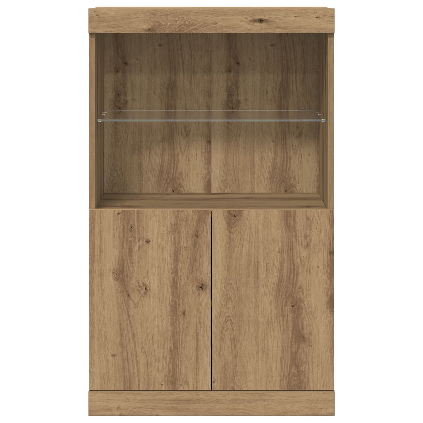 Dressoir Met Led-Verlichting 60X37X100 Cm Artisan eiken