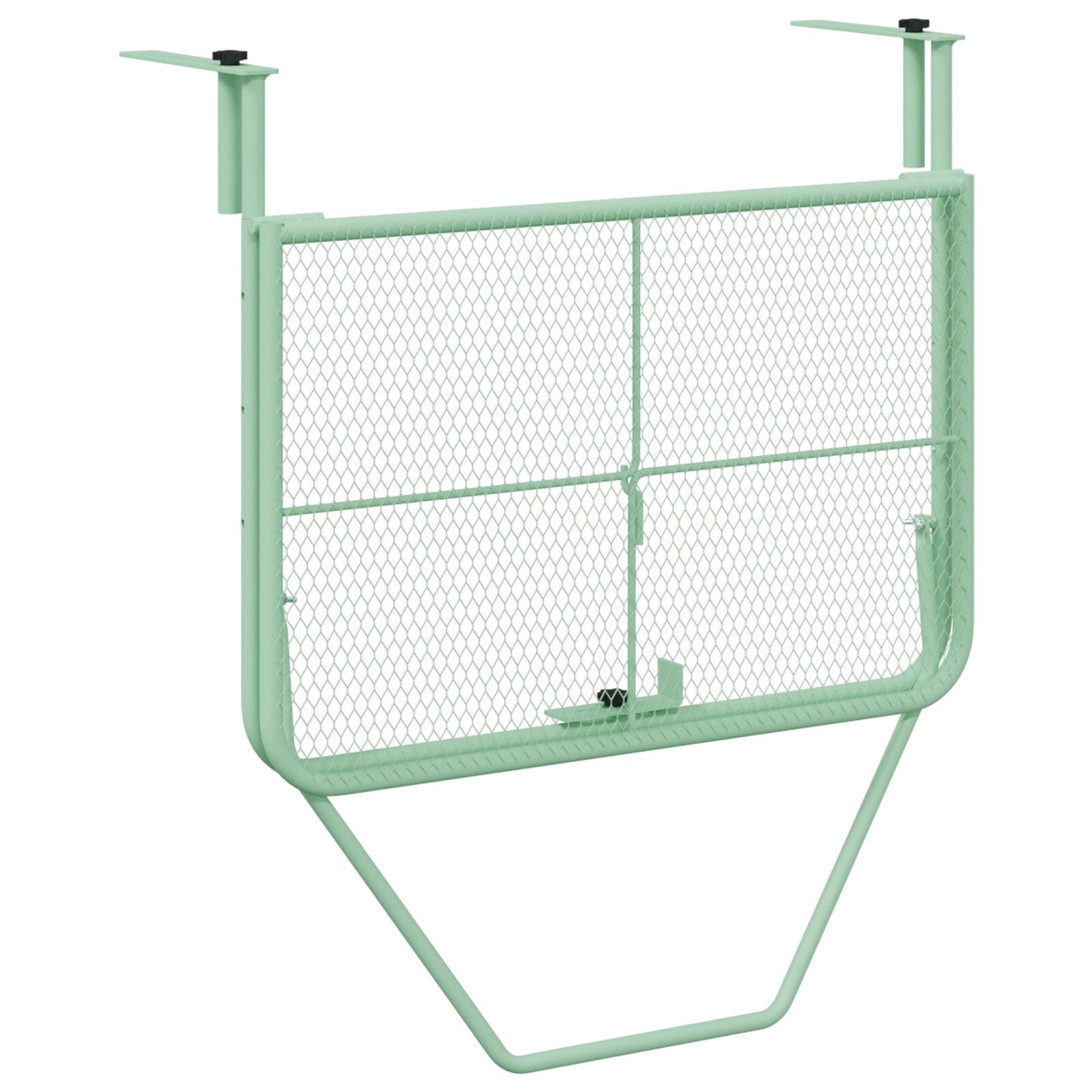 Vouwbare Hangende Balkontafel - , 60X40 Cm, Staal Mintgroen Gaasontwerp