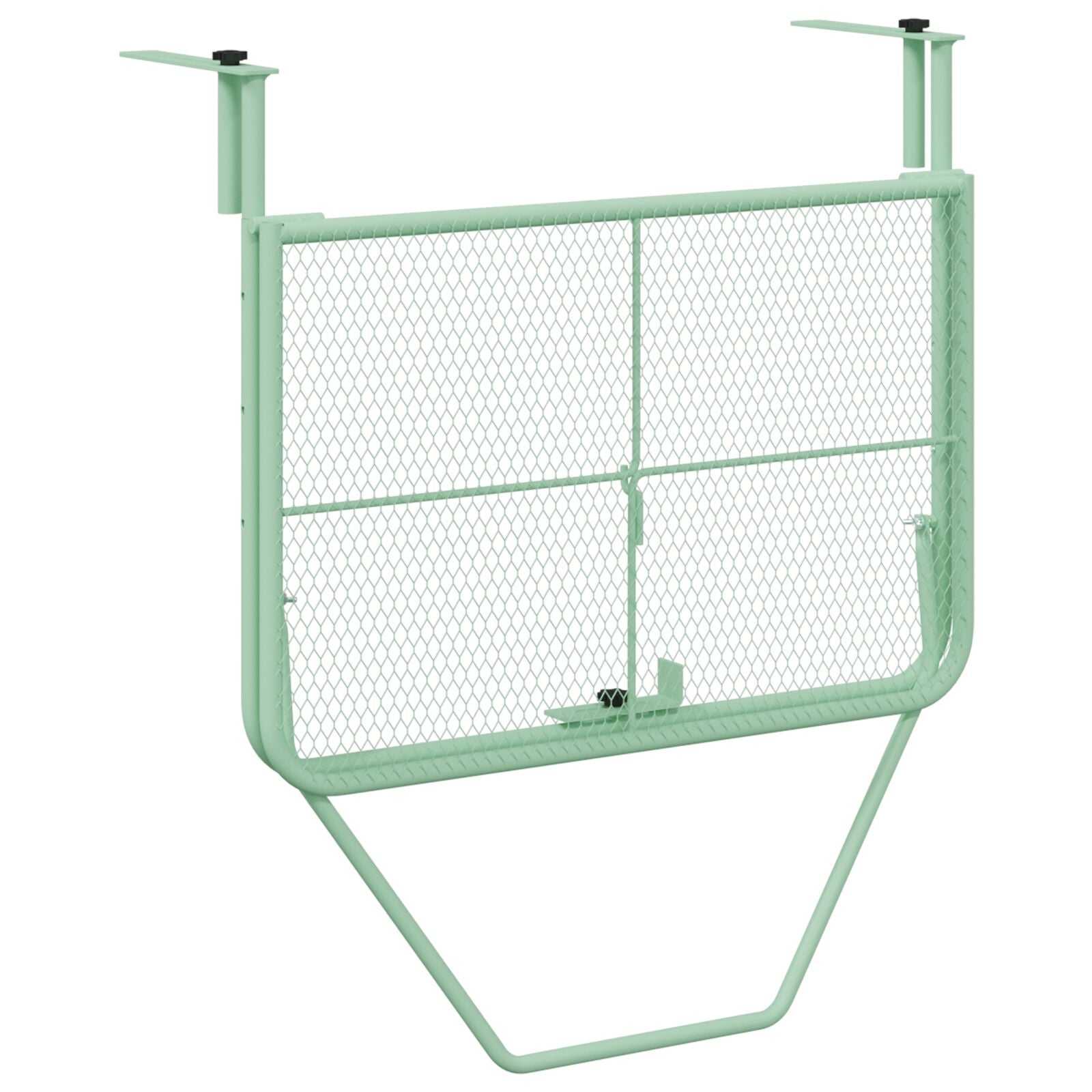 Vouwbare Hangende Balkontafel - , 60X40 Cm, Staal Mintgroen Gaasontwerp