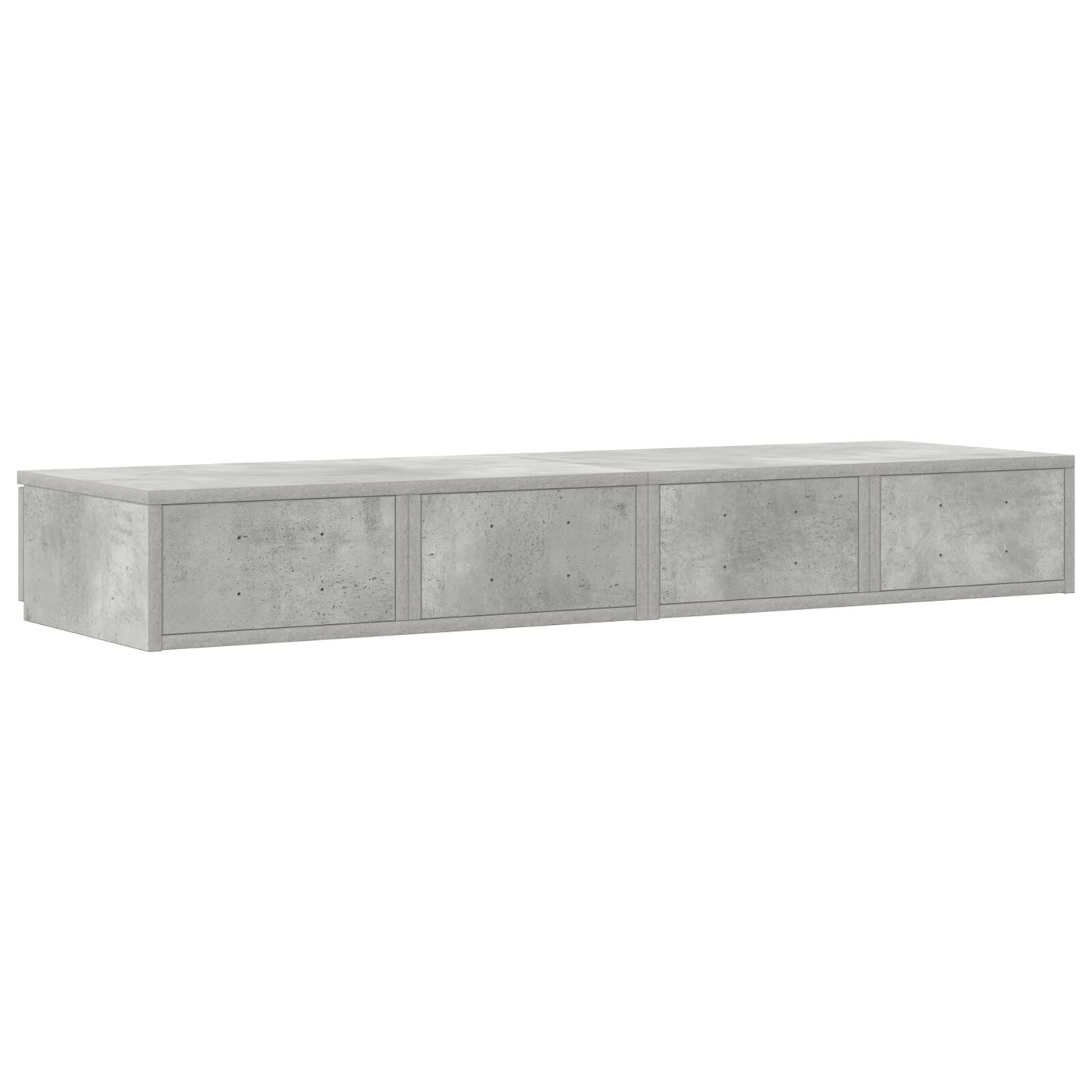 Bed Lades Geengineerd Hout Beton grijs 120 x 36.5 x 16.5 cm