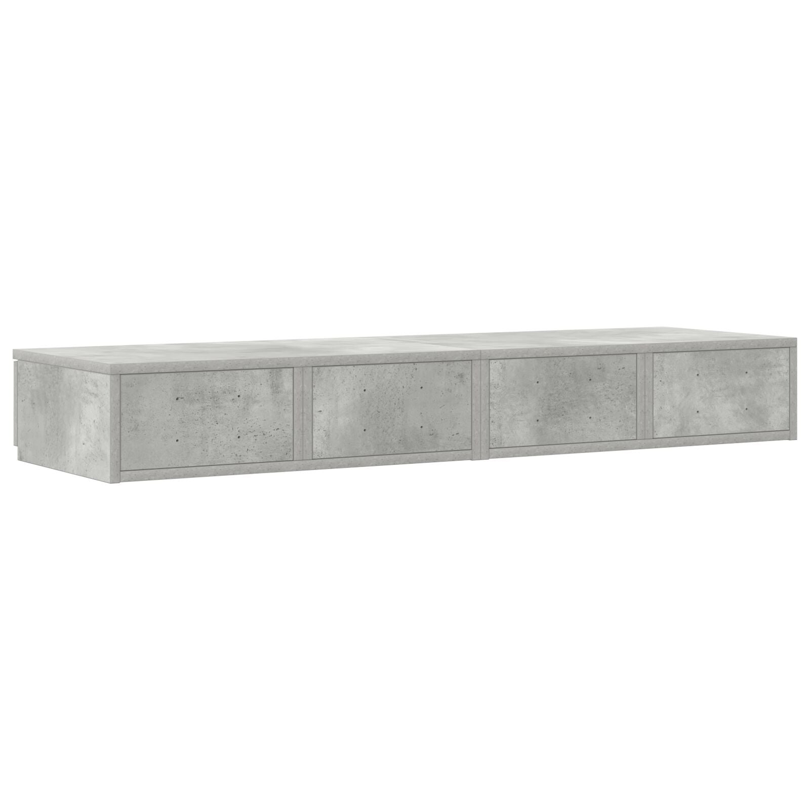 Bed Lades Geengineerd Hout Beton grijs 120 x 36.5 x 16.5 cm