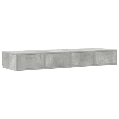 Bed Lades Geengineerd Hout Beton grijs 120 x 36.5 x 16.5 cm