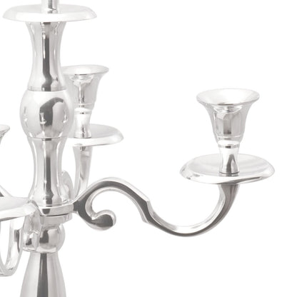 Kandelaar Zilver 32X32X79.5 Cm Aluminium 35 x 35 x 78 cm