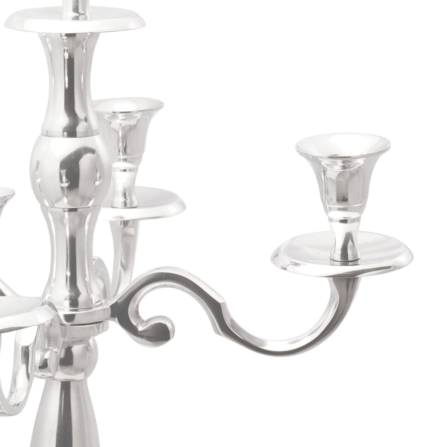 Kandelaar Zilver 32X32X79.5 Cm Aluminium 35 x 35 x 78 cm