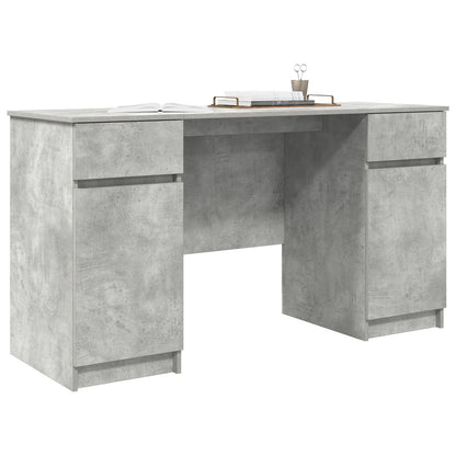Bureau Betongrijs 140X49X76 Cm Geengineerd Hout