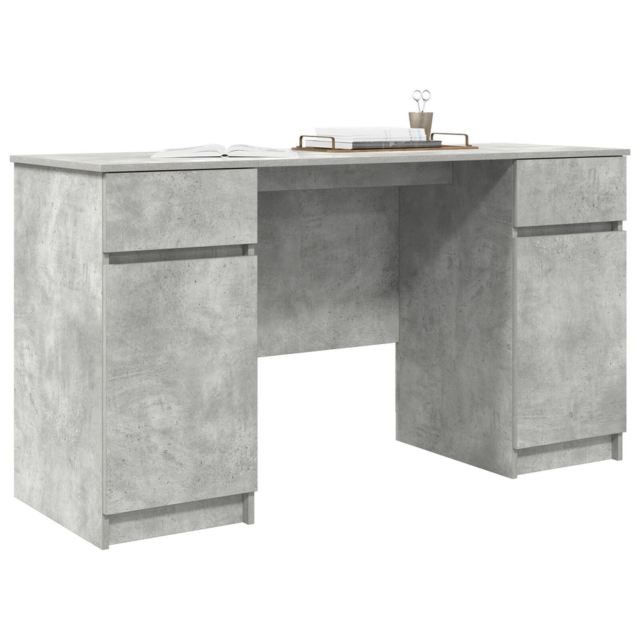 Bureau Betongrijs 140X49X76 Cm Geengineerd Hout