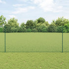 Fence with Post Green 1.4 x 25 m Steel and PVC