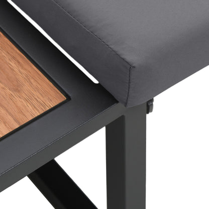 2-Zits Tuinsofa Met Kussens Anthraciet