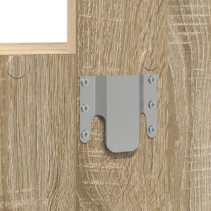 Wandgemonteerde Kaptafel 60 x 40 x 70 cm Sonoma eiken zonder LED