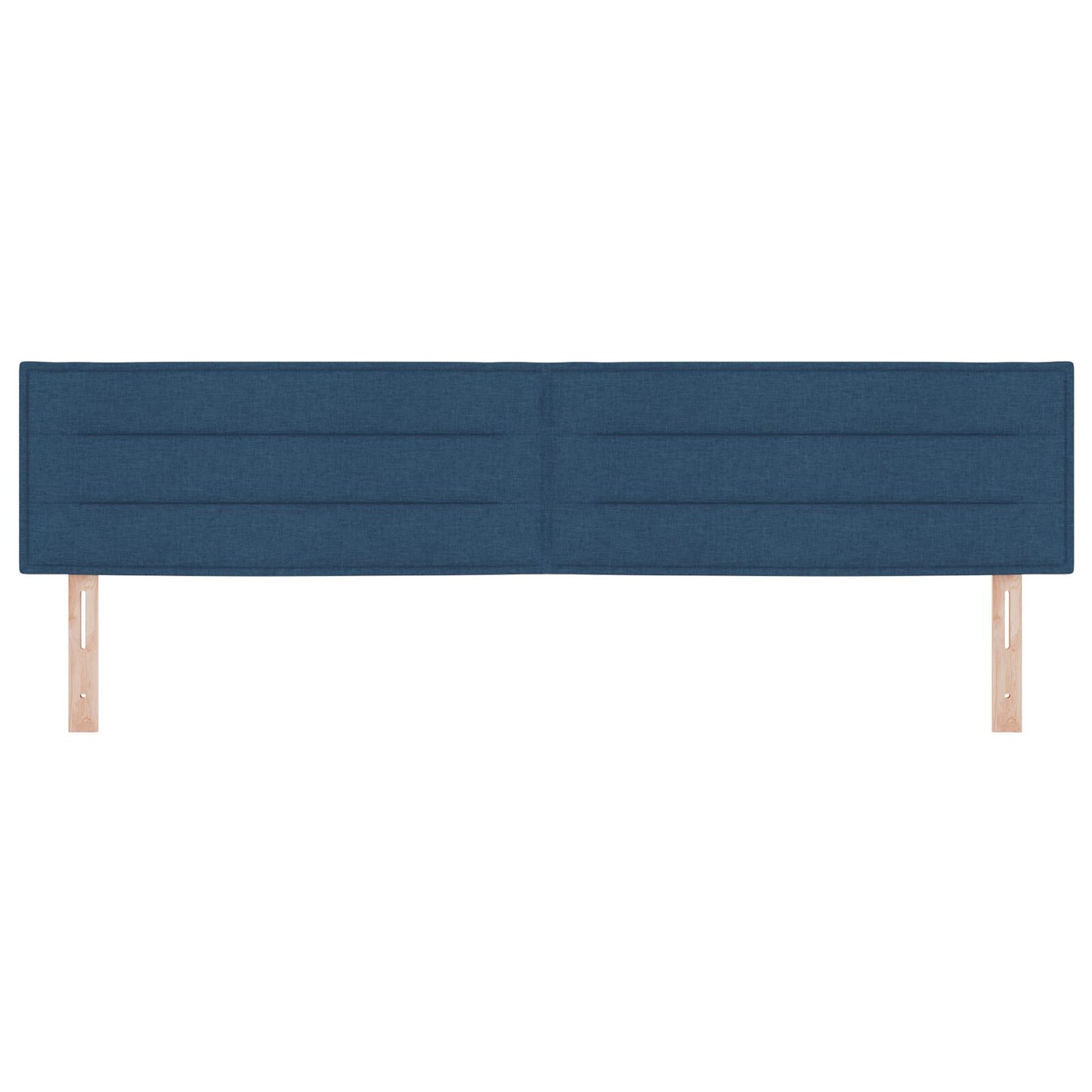 Hoofdbord Lijnenontwerp Stoffen Blauw 200 cm Laag hoofdbord