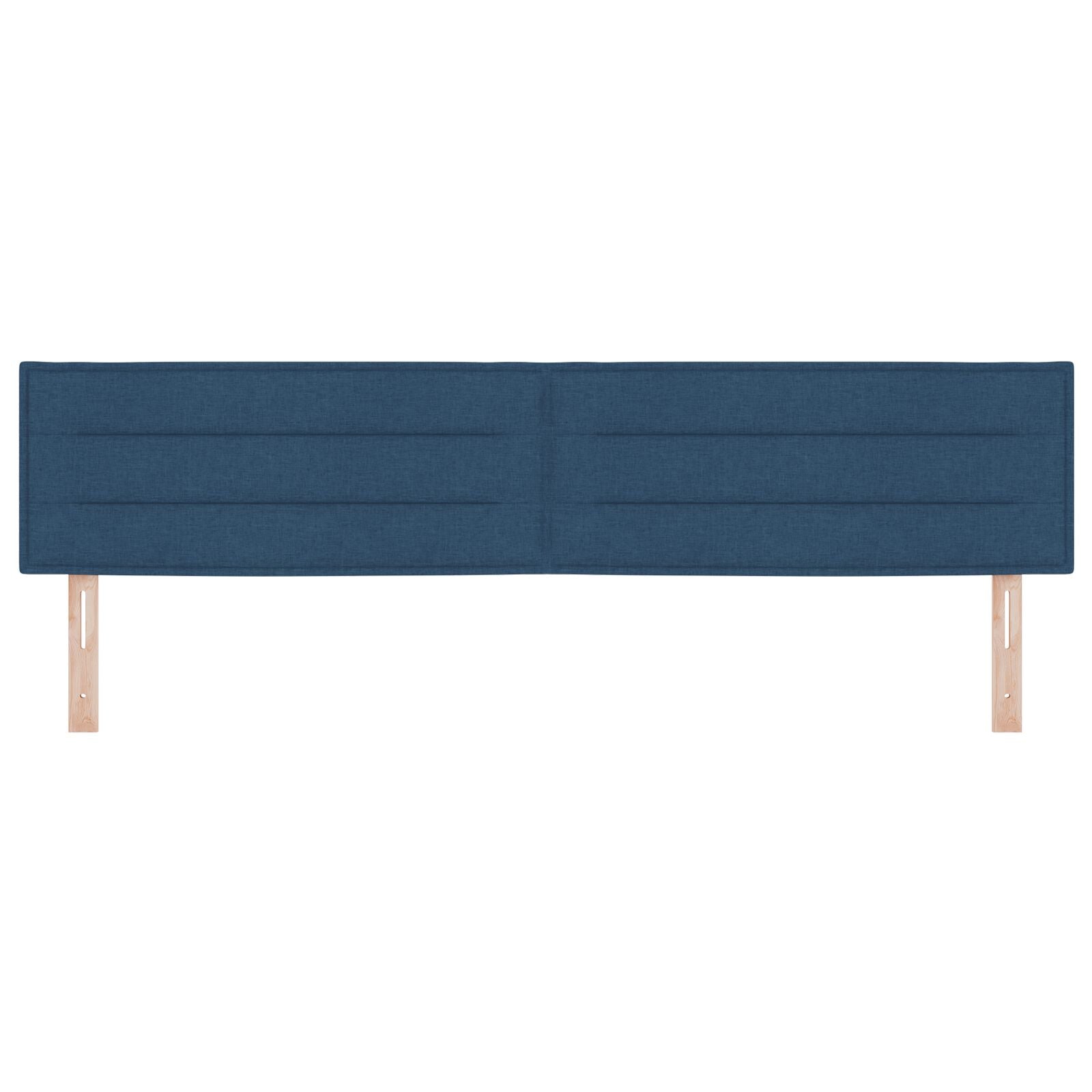 Hoofdbord Lijnenontwerp Stoffen Blauw 200 cm Laag hoofdbord