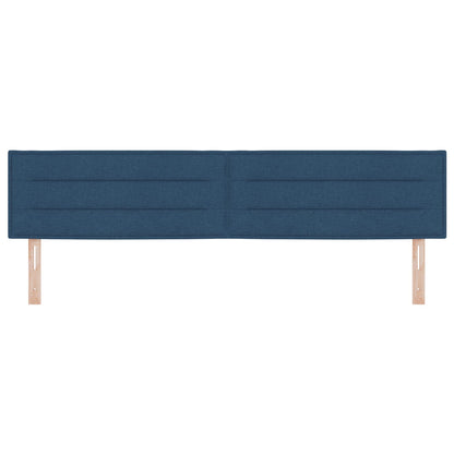 Hoofdbord Lijnenontwerp Stoffen Blauw 200 cm Laag hoofdbord