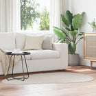 Vloerkleed zand 120x170 cm katoen