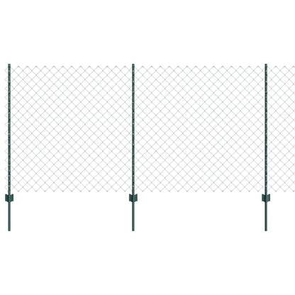 Kettinglinkhek Met 10 U-Posts Groen 1.2X10 M Staal