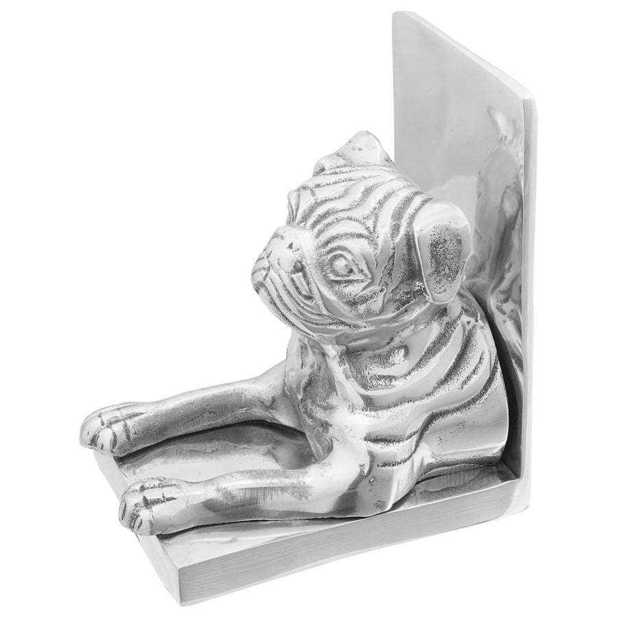 Boeksteunen 2 Stuks Zilver 12X15X18 Cm Aluminium Hond