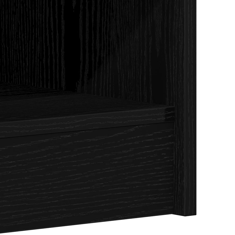 Schoenenkast 31,5X35X90 Cm Gelaagd Hout Zwart eiken 32 x 35 x 92 cm