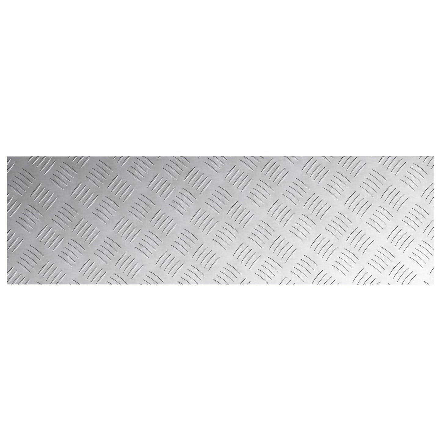 Aluminium Checker Platens 2 Stuks Antislip 100X30 Cm 100 x 30 x 0.2 cm Rechthoekig