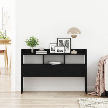 Zwarte Eik Sidetable 105X30X70 Cm Geengineerd Hout