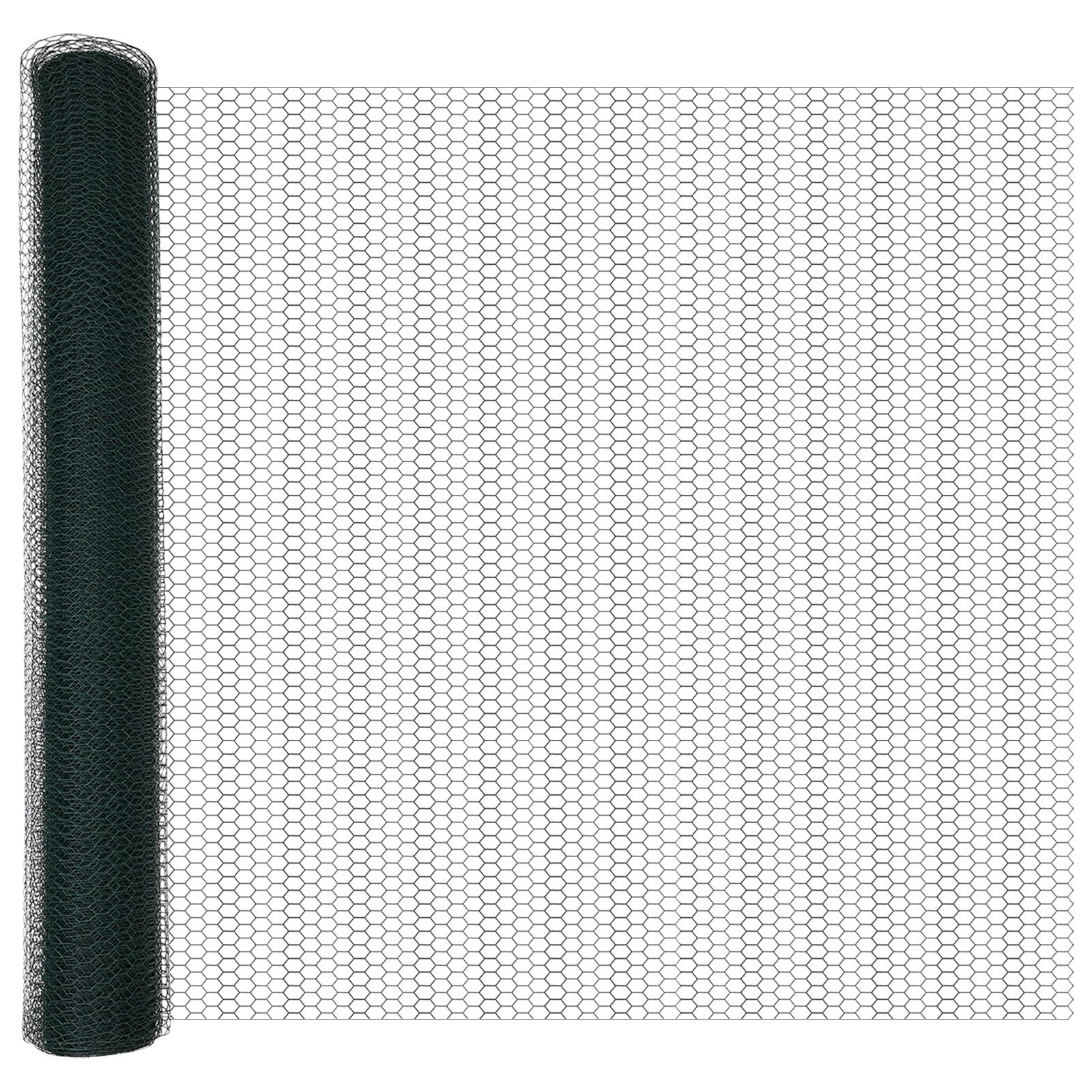 Hekpalen 11 Stuks U-Kanaal Groen 120 Cm Staal,  Hexagonaal Hek Groen 1.2X100 M Staal