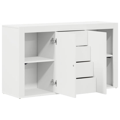 Witte Dressoir Wit Hout 120 X 36 X 69 Cm Opslag Witte Dressoir