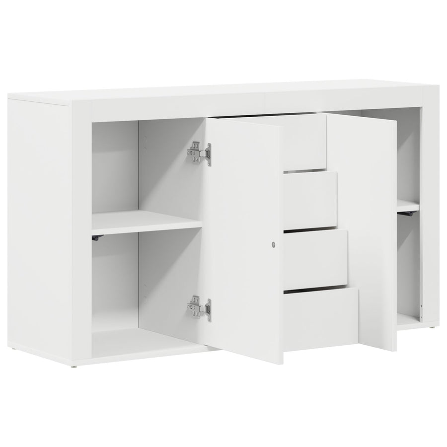 Witte Dressoir Wit Hout 120 X 36 X 69 Cm Opslag Witte Dressoir