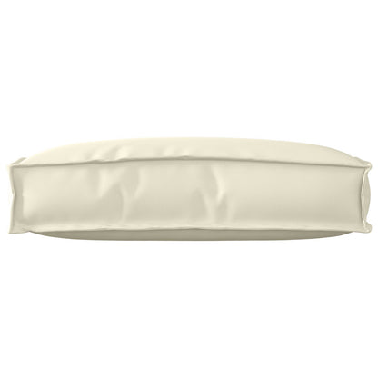 Buiten Kussen Polyester 60 X 40 X 12 Cm Afneembare Hoezen Crème