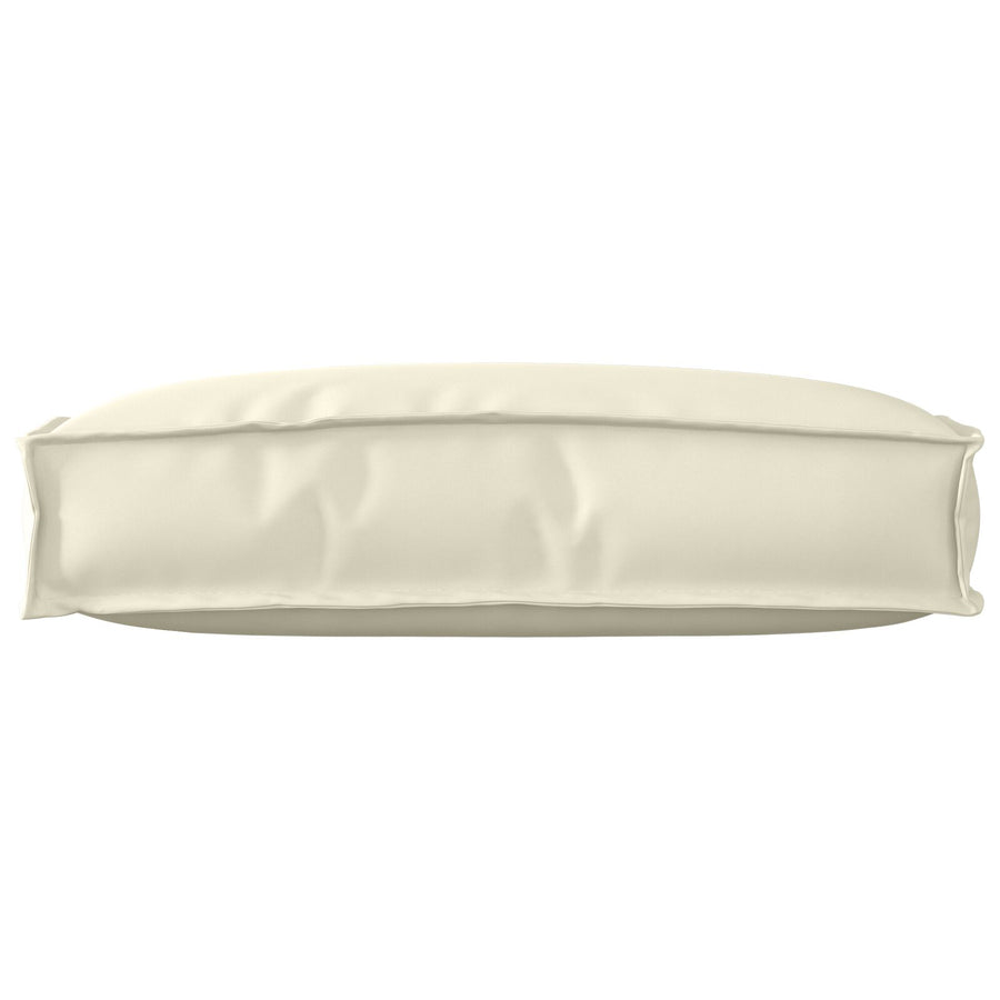 Buiten Kussen Polyester 60 X 40 X 12 Cm Afneembare Hoezen Crème