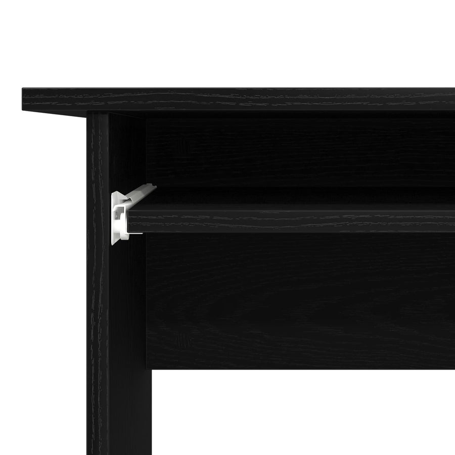 Bureau In Zwart Eiken 120X140X75 Cm Gemaakt Van Bewerkt Hout