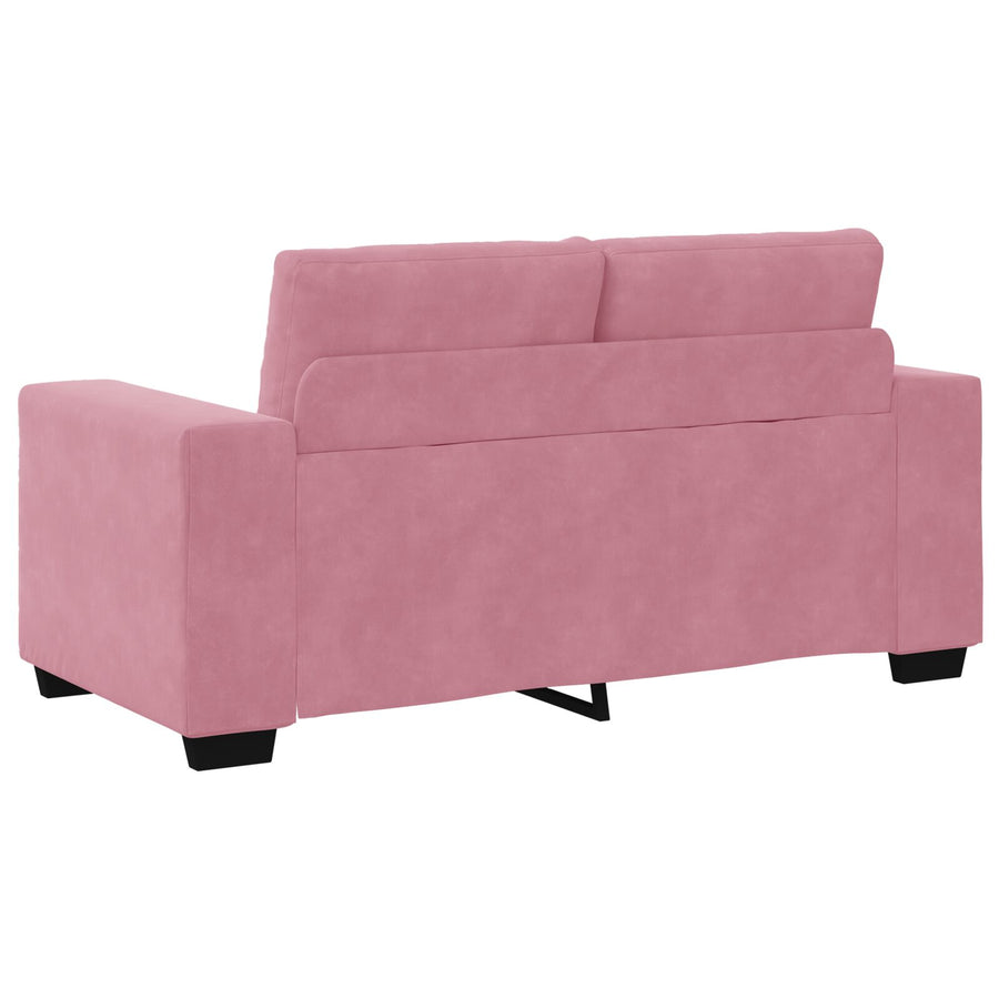 Loveseat Bank Fluweel Fluwelen Roze 120 cm