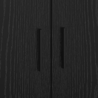 Opslagbed Zwart Eiken 90X200 Cm