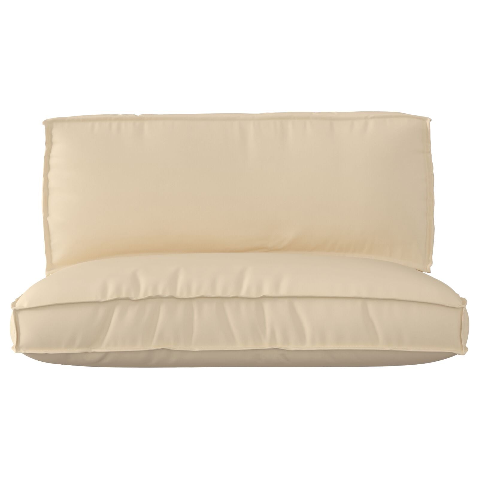 Palletkussen Set Set Van 2 Beige Polyester Palletkussen