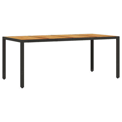 Eetset Set Van 4 Zwart En Crèmekleurig Rattan En Staal