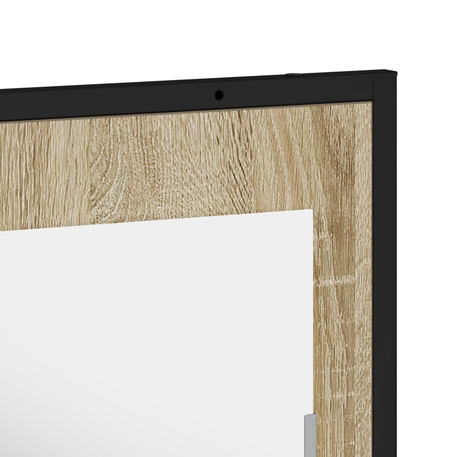 Badkamer Spiegel Met Plank Sonoma Eik 50X12X60 Cm Geengineerd Hout Zwart Eiken