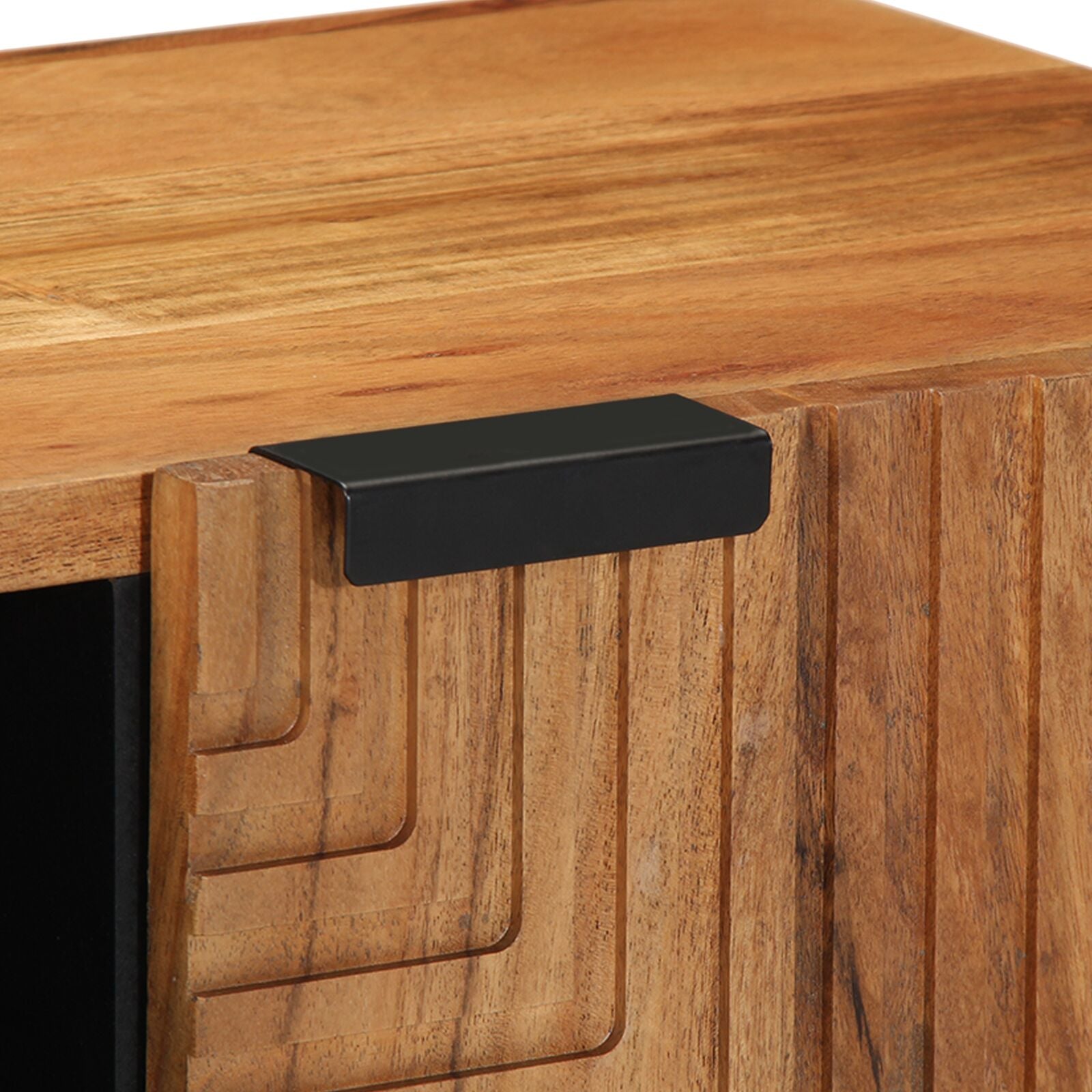 Tv-Kast 80X31,5X46 Cm Massief acaciahout