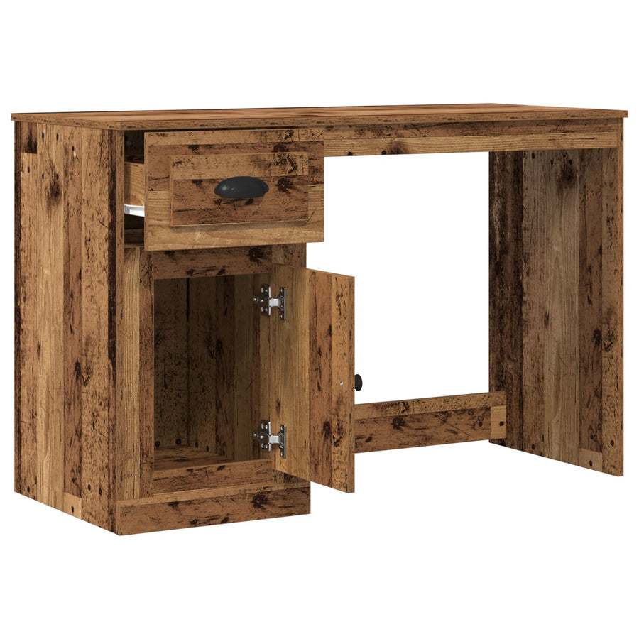 Bureau Met Opslag Oud Hout 50X115X75 Cm Gerecycled Hout Oude hout