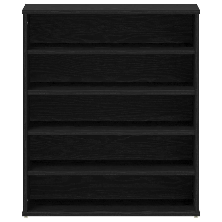 Schoenenkast Geengineerd Hout Zwart eiken 60 x 35 x 70 cm