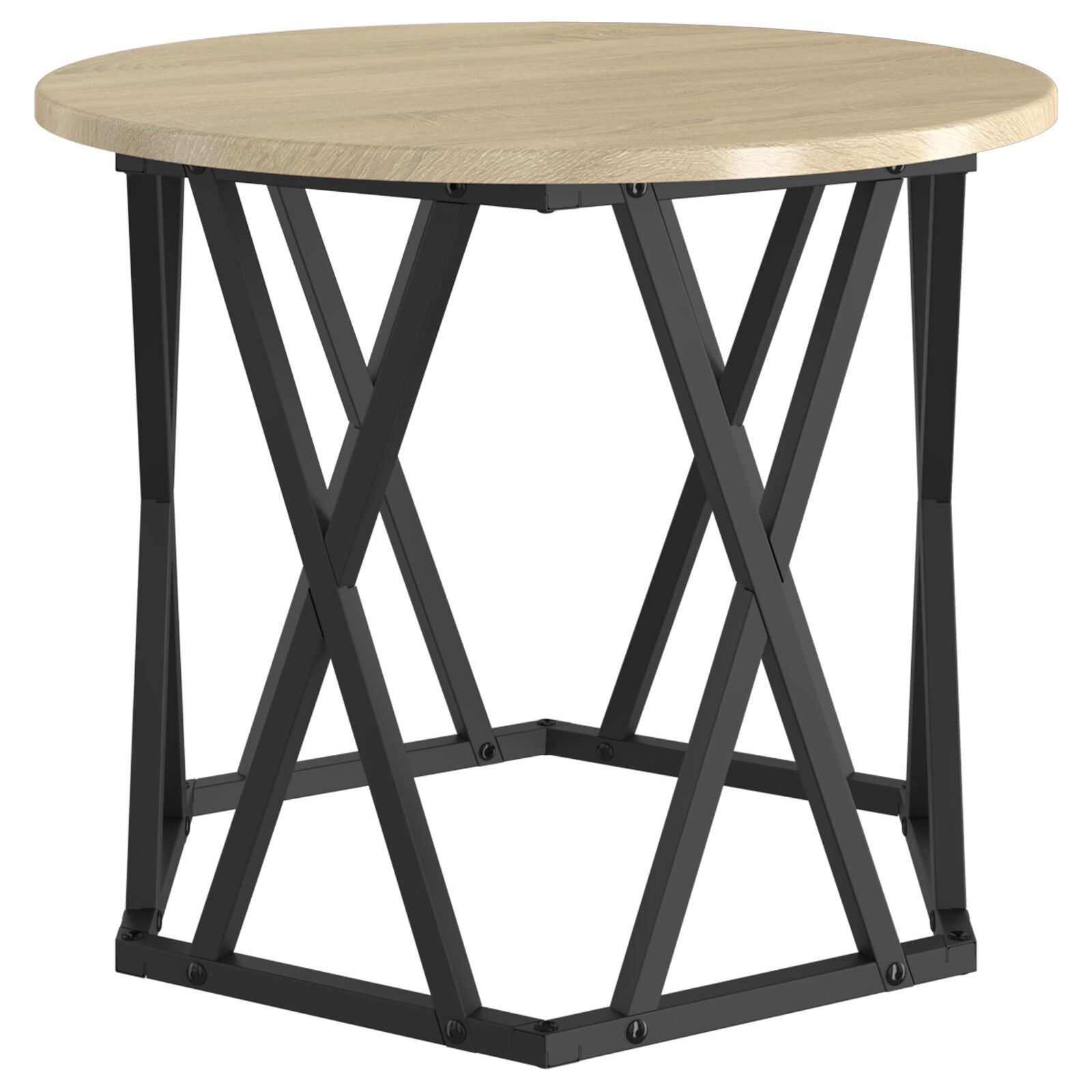 Nesting Bijzettafels 2 Stuks Engineered Hout Sonoma eiken