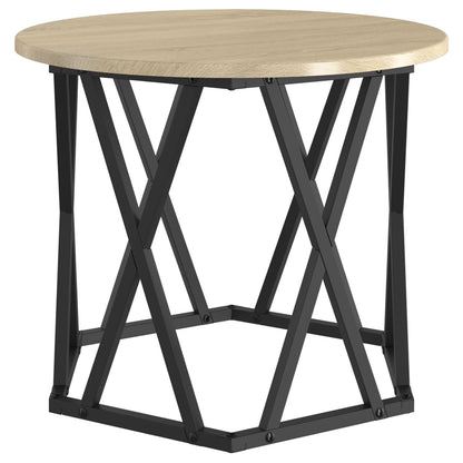 Nesting Bijzettafels 2 Stuks Engineered Hout Sonoma eiken