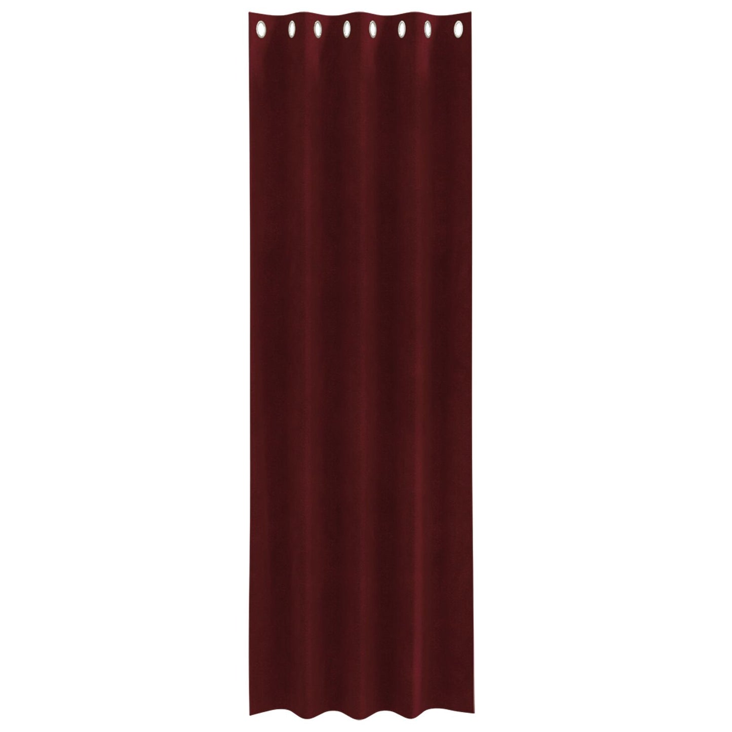 Blackout Gordijnen 2 Stuks Fluweel Wijnrood 140 x 260 cm met oogjes