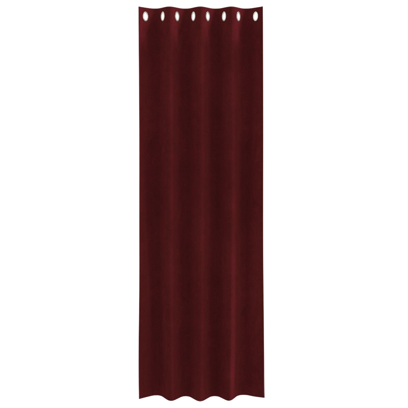 Blackout Gordijnen 2 Stuks Fluweel Wijnrood 140 x 260 cm met oogjes