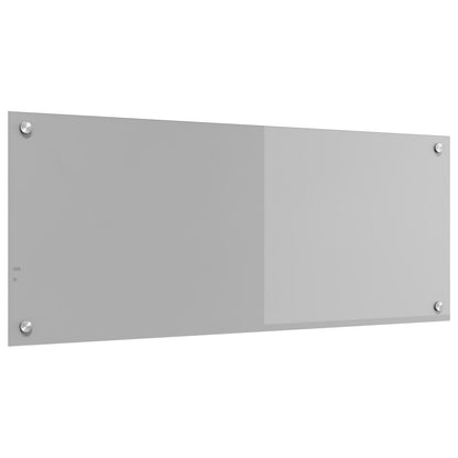 Keuken Achterwand 100X40X0,6 Cm Veilig Glas Lichtgrijs 100 x 40 cm